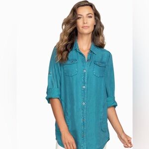 Stella Carakasi Over-Dyed Tencel Denim Easy Fit Tunic